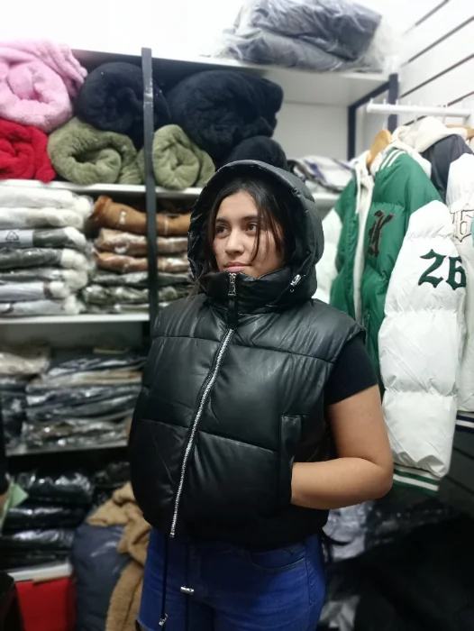 Chaleco Puffer de Ecocuero