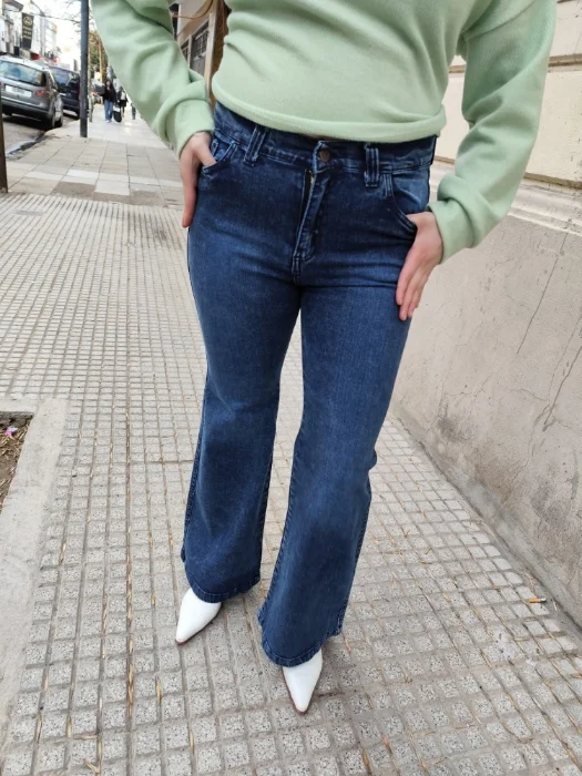 Oxford Azul Elastizado Dama