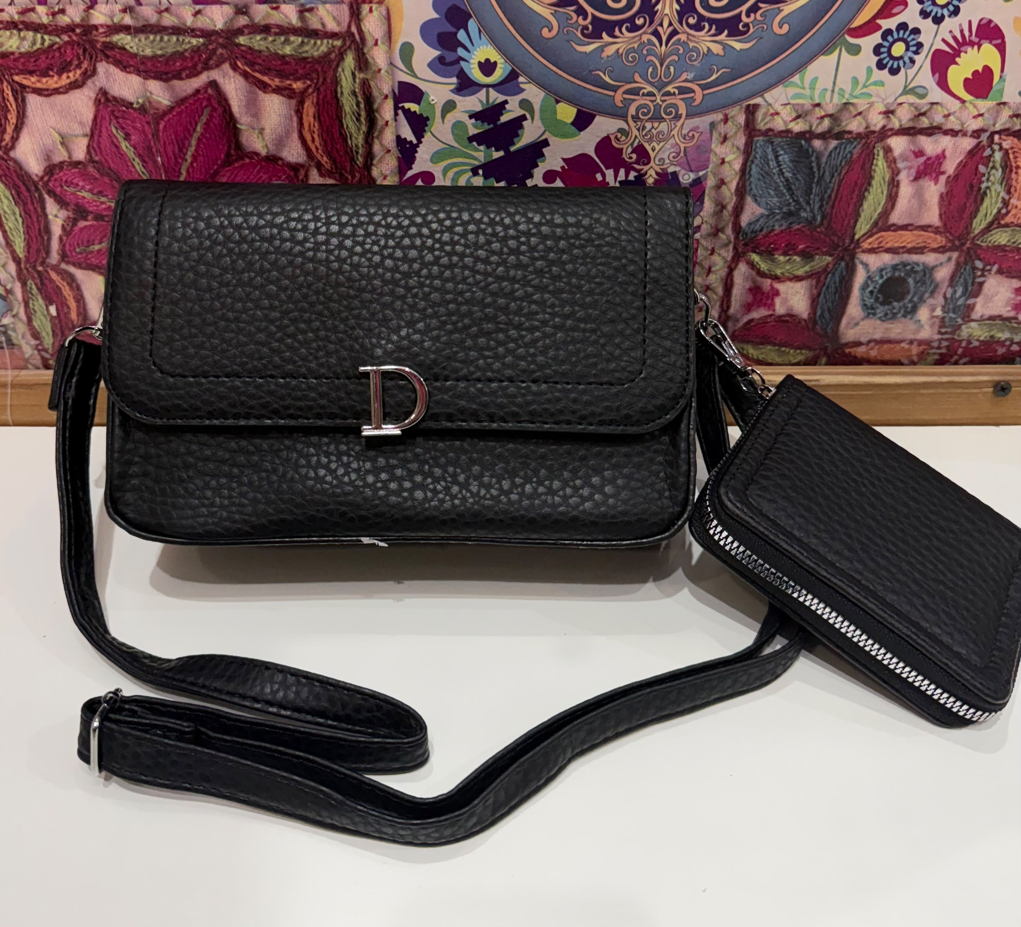 Carterita Morral de Cuero Pu - Imagen 1