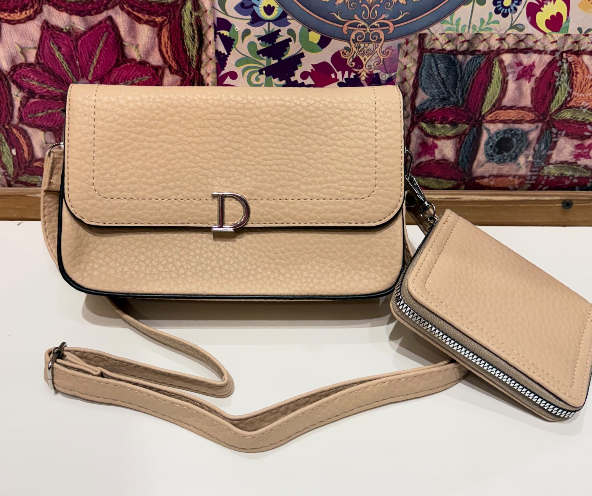 Carterita Morral de Cuero Pu - Imagen 2