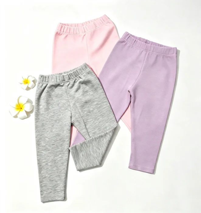 Calzas Algodón con Lycra Liso Beba