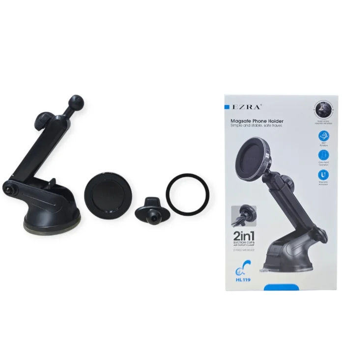 Soporte Auto Imantado P/celular 2 en 1 (hl119)