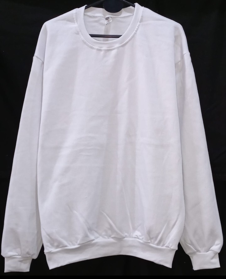 buzo blanco buzos lisos mayorista Buzo Liso Cuello Redondo Blanco Avellaneda a un Toque