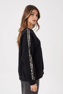 Buso Frizado con 2 Franjas Animal Print