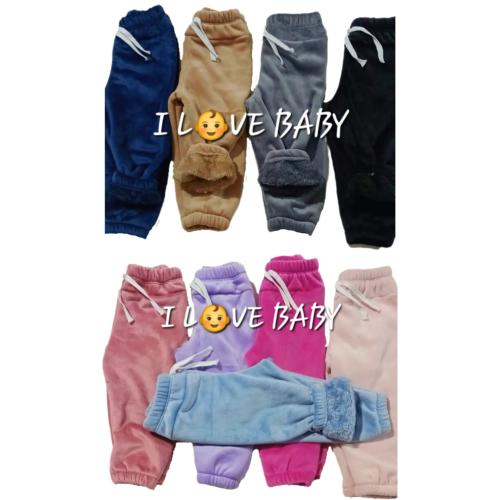 Pantalon Plush con Piel