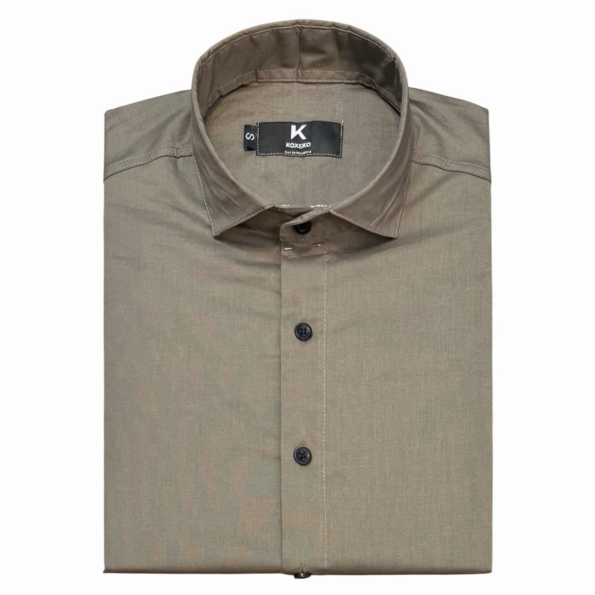 Camisa Lisa Elastizado Slim Fit - Imagen 9