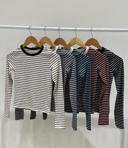 Remera Basica Rayada M/larga