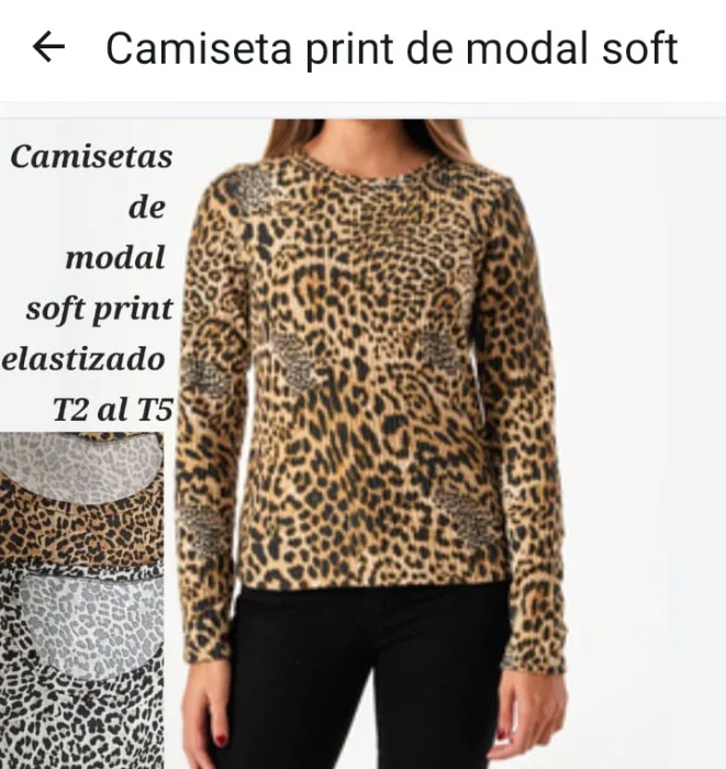 Camisetas Print de Modal Soft