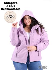 Campera 3 en 1 T-mill. Piloto, Inflable y Chaleco. T. Especiales