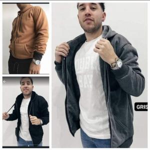 Campera Jersey C/ Piel Talles Especiales Hombre - Miniatura 3