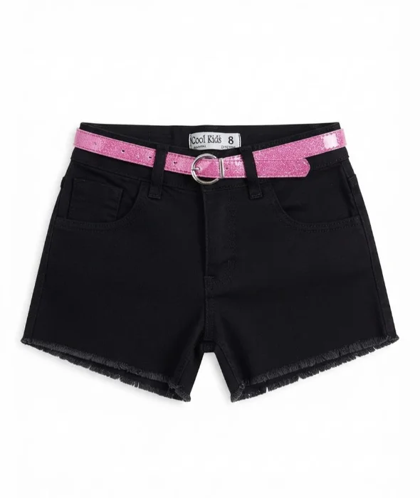 Short Mom Negro Liso de Nena