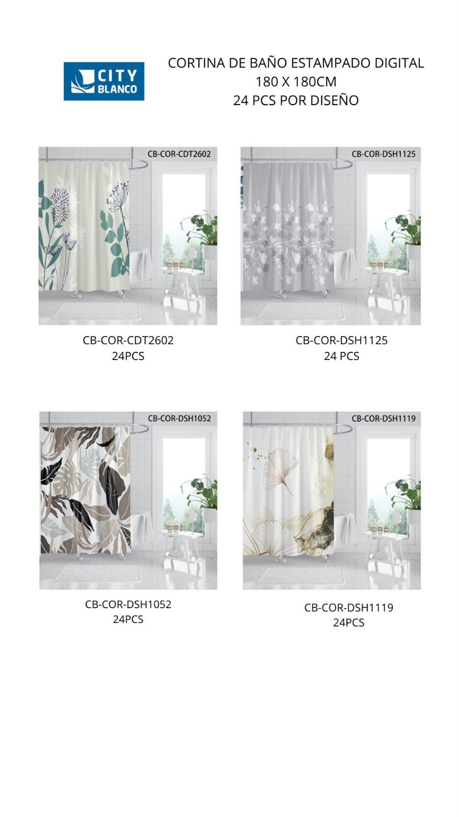 Cortinas de Baño Digital 3d - Imagen 2