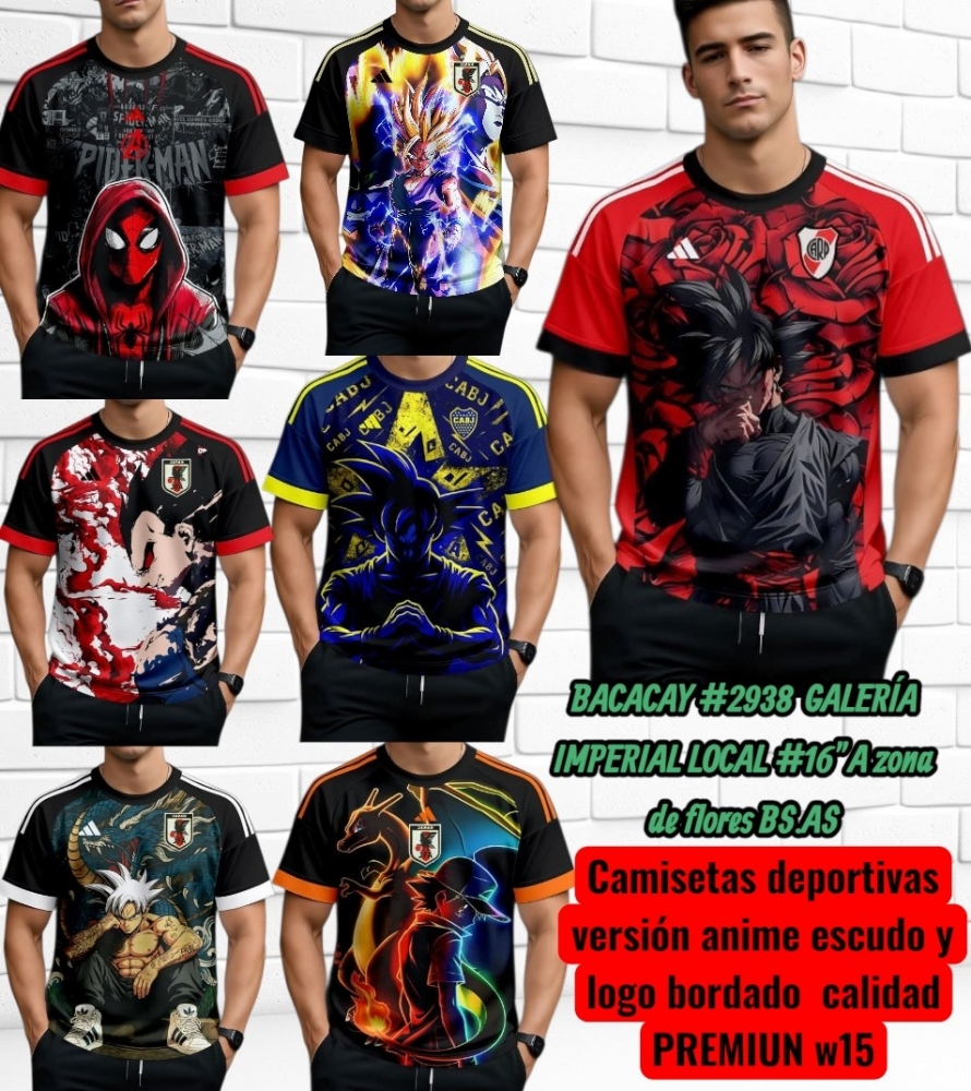 Camisetas Deportivas  Versión Anime - Imagen 3