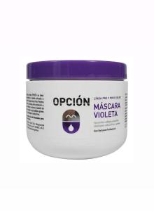 Opción Máscara Violeta Crema Matizadora Rubios Platinados, Grises X 500g