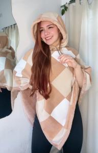 Poncho de Plus con Piel - Miniatura 2