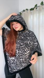 Poncho de Plus con Piel - Miniatura 6