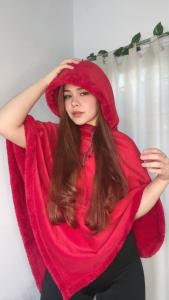 Poncho de Plus con Piel - Miniatura 7