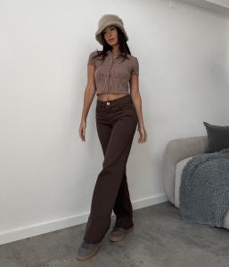Wide Leg Chocolate Scasso Jeans
