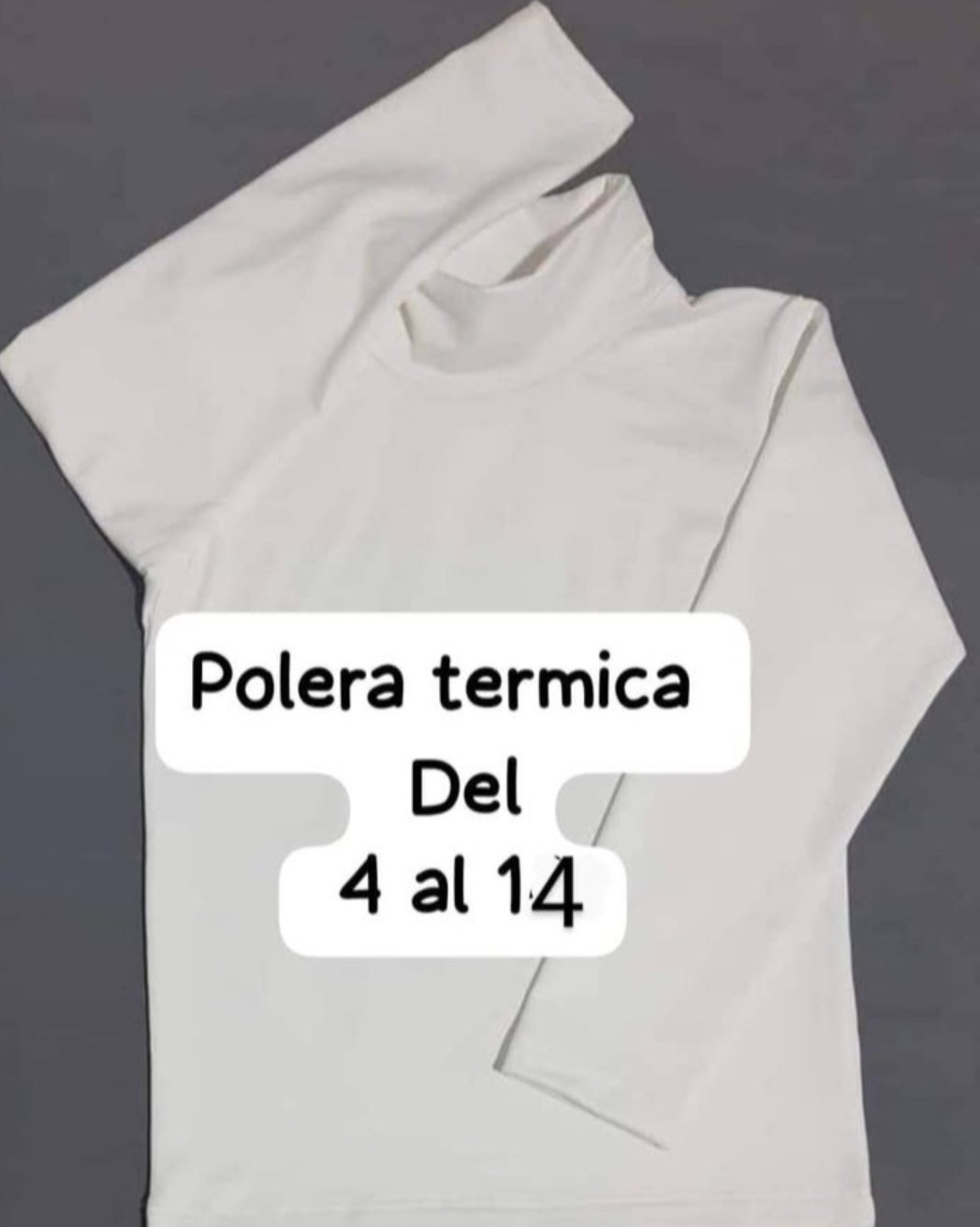 Camiseta Niño y Niña Termico Media Polera - Imagen 2