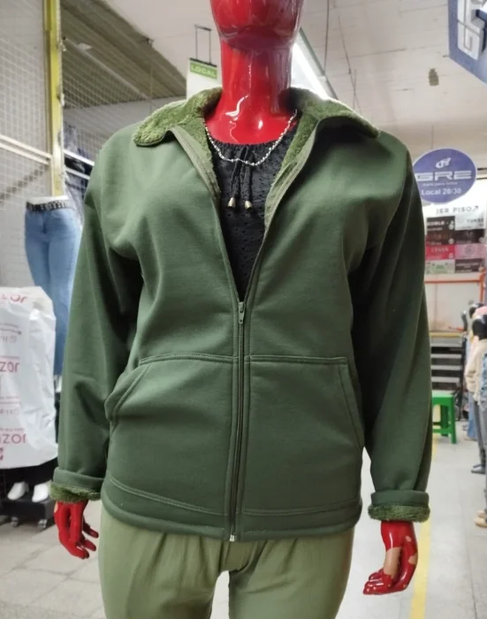 Camperas Dama - Jersey con Piel !