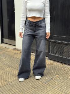 Jean "gris" Wide Leg Negro