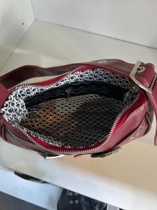 Cartera  Baguette Bordo Negra Mini Bags Excelente Calidad Mini Bags - Miniatura 2
