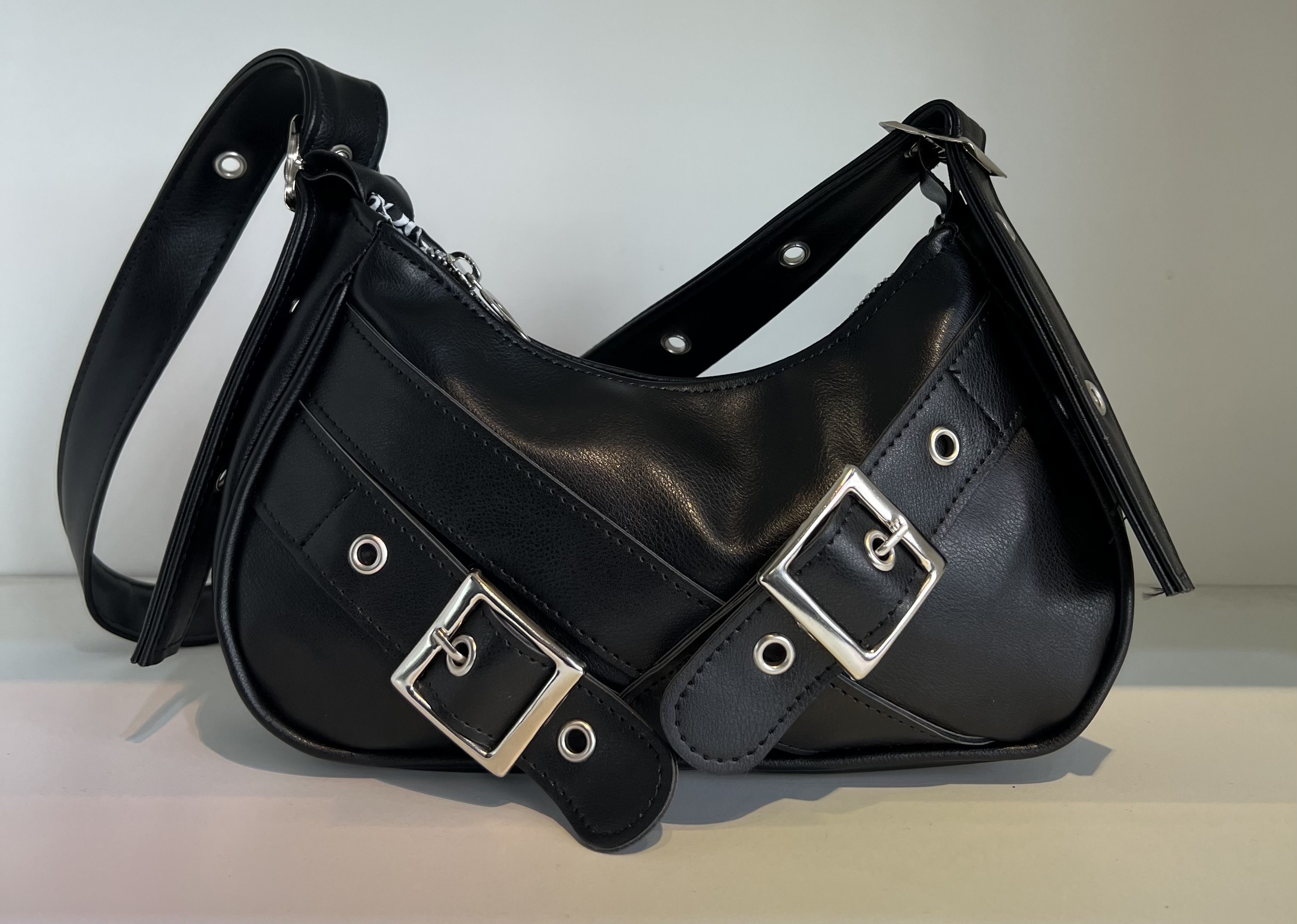 Cartera Baguette Bordo Negra Mini Bags Excelente Calidad Mini Bags - IMG_4676.jpeg