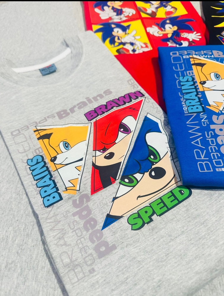 Remeras  Sonic Algodón Peinado Linea Premium - Imagen 2