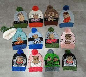 Gorro con Piel Capybara