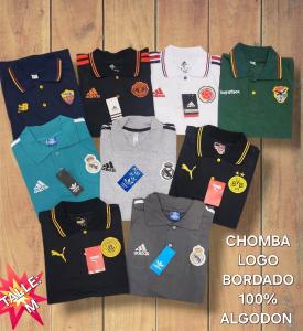 Chombas Bordadas Algodon Equipo - Miniatura 2