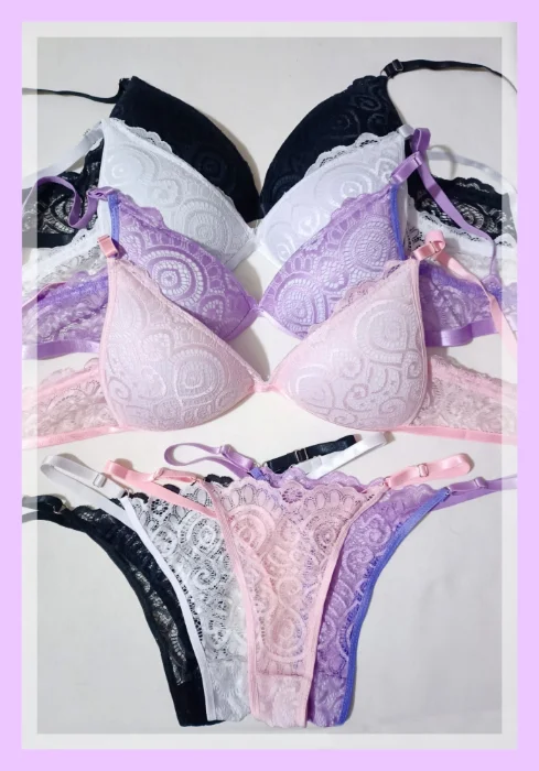 Conjunto Triangulito Encaje