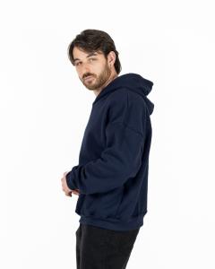 Boxy Fit Frisa Unisex Marino - Miniatura 3