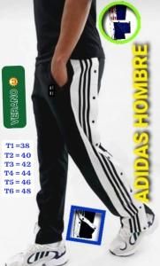 Pantalon Breack con Botones Hombre Bordado