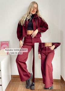 Pantalon Astri  Bordo Talle 36 al 44 - Miniatura 1