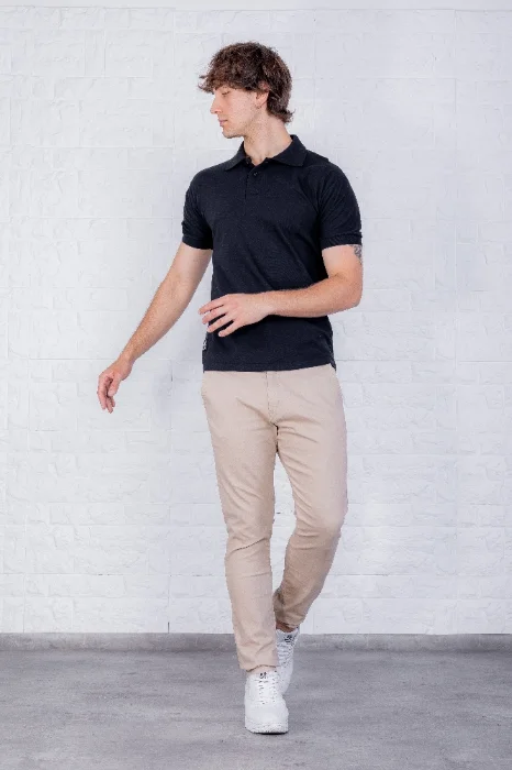 Pantalón Corte Chino Beige