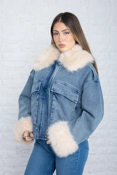 Campera de Jean Cargo Yd