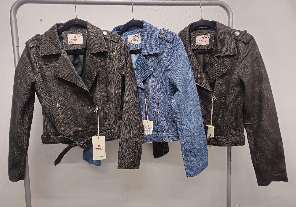 Campera Eco Cuero Efecto Jean Tmill - Imagen 3