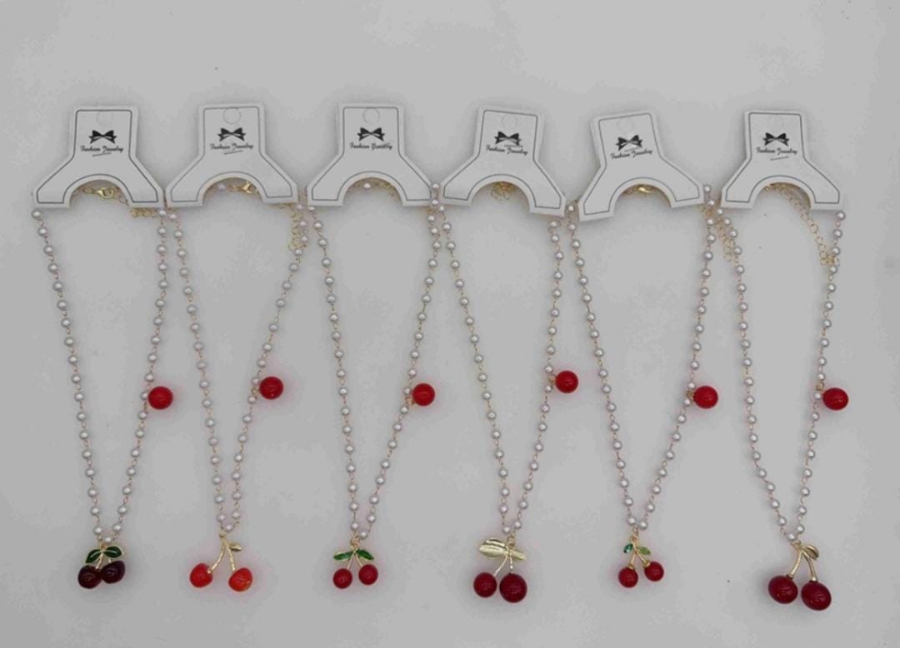 Collares de Perlas con Cereza - Imagen 1