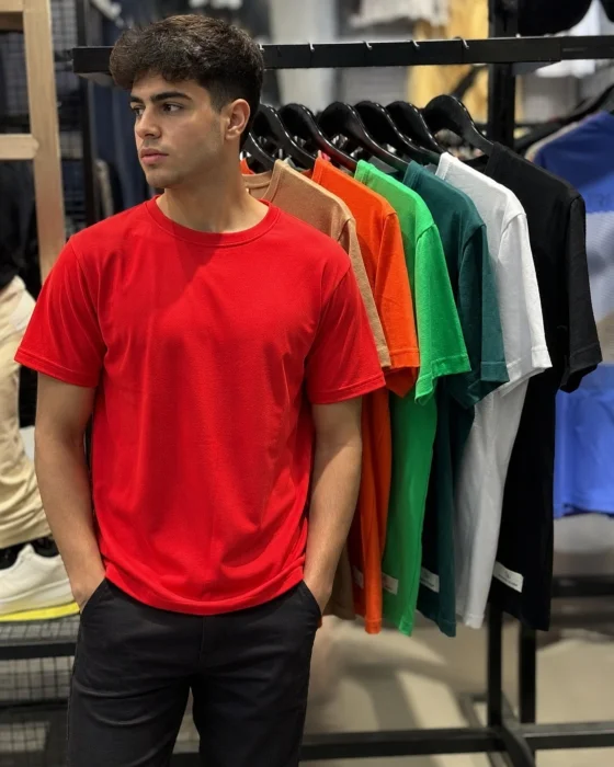 Remeras Lisas de Hombre Algodón Cuello Redondo y Cuello en V