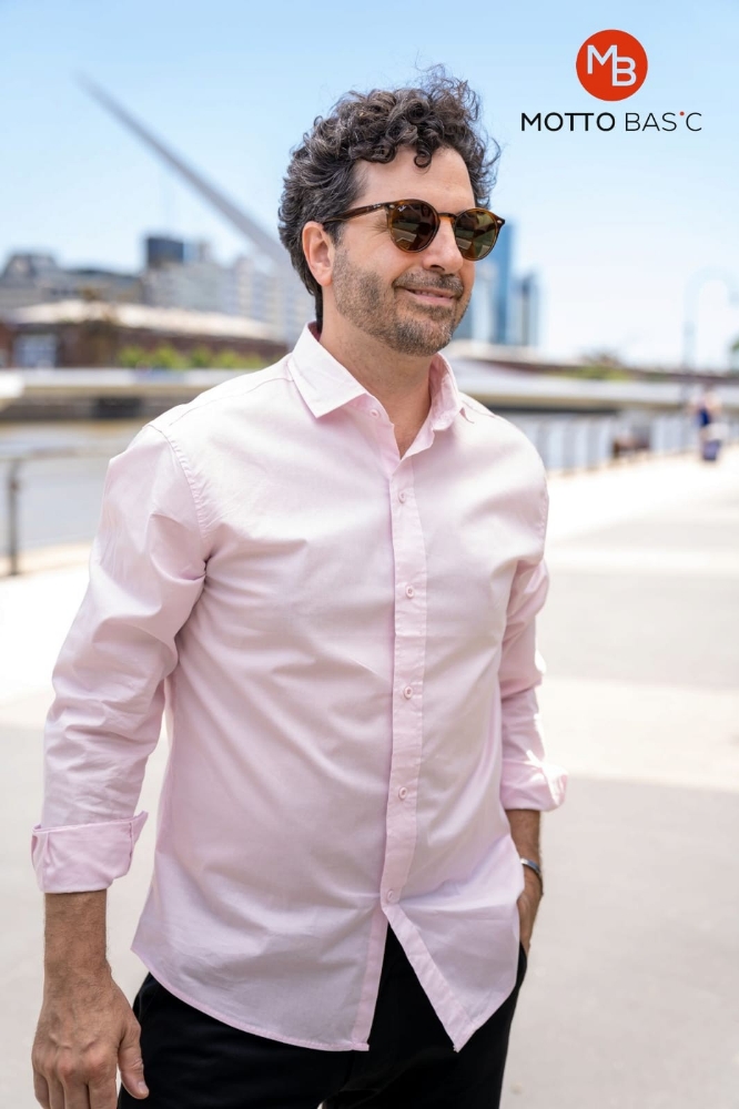 Camisa Entallada Liso M/l - Imagen 2