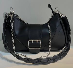 Cartera Mini Bags Baguette Bordo Negra Blanca  Baguette al Hombro de Mano - Miniatura 1