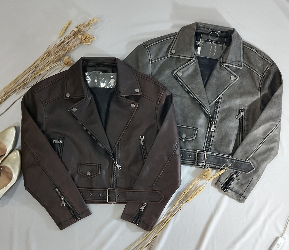 Campera Ecocuero Gastada o Vintage - Imagen 3