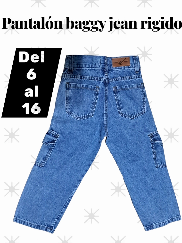 Pant. Baggy Niño Jean - Imagen 2