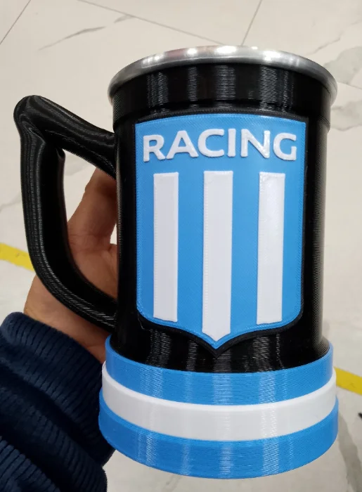 Vaso Jarra Racing en 3d un Poco de Ruido