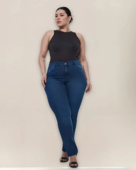Pantalon Jeans Elastizado Recto Especiales y Super Especials