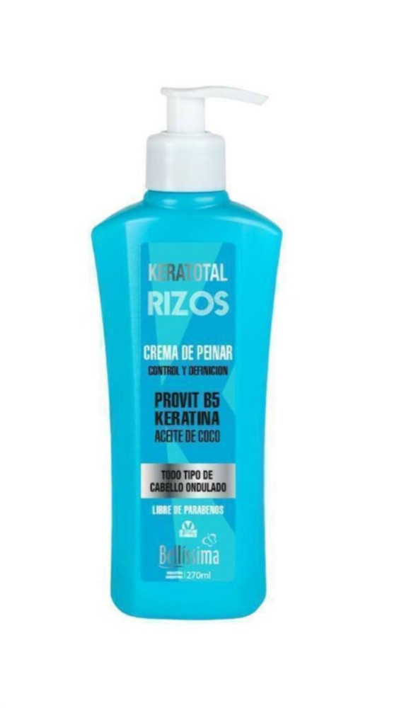 Bellissima Keratotal Rizos Dúo Shampoo + Crema de Peinar Perfumada, Excelente Calidad - Imagen 5