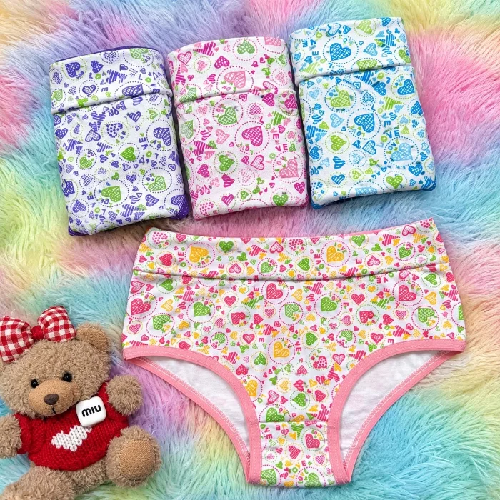 Bombachitas de Nena Corazones -lenceria Micatu