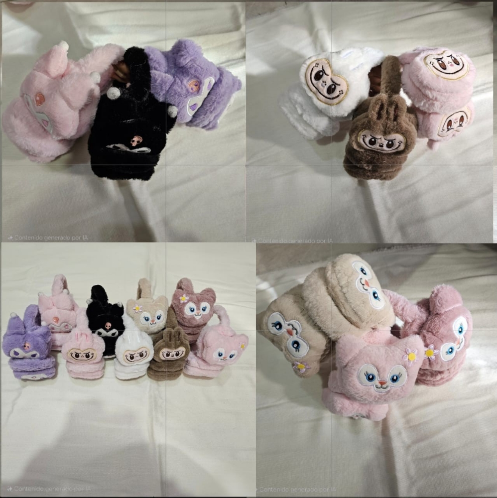 Orejeras  Labubu ,kuromi de Chicos Super Hermosos - Imagen 6