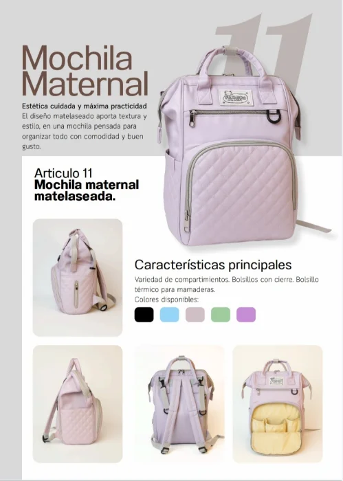Mochila Maternal Matelace Com Art 11