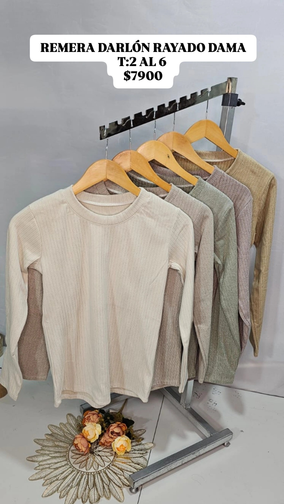 Talles Especiales Remera Darlón Rayado Dama - Imagen 4